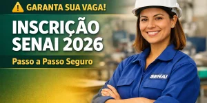 Inscrição SENAI 2026 passo a passo para garantir sua vaga