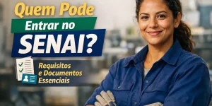 Quem pode fazer SENAI: estudantes e trabalhadores em sala de aula